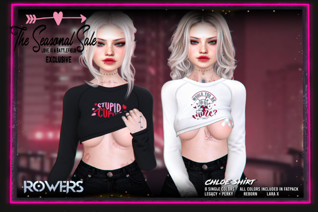 Chloe Shirt - Legacy/MaitreyaX/Reborn/+mods, L$179 each/L$599 FP