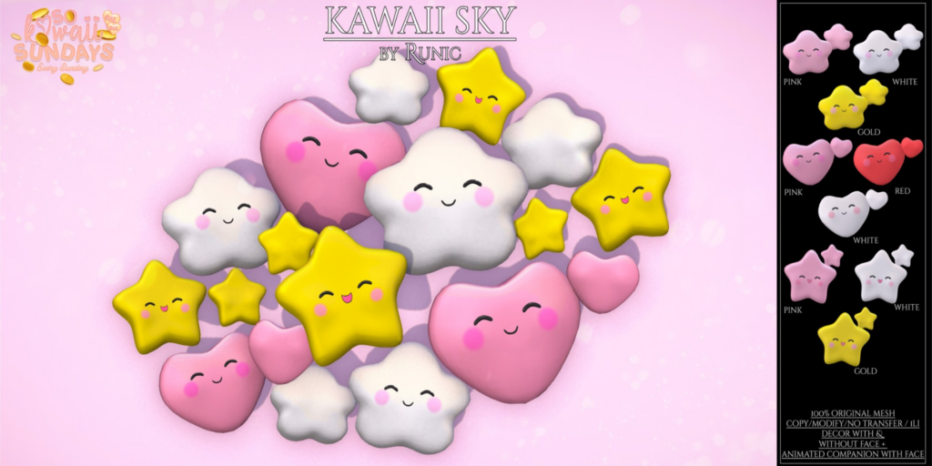 Kawaii Sky Holdable &amp; Decor	&lt;a href=&quot;http://maps.secondlife.com/secondlife/BREATHE/205/172/2004&quot;&gt;Teleport&lt;/a&gt;