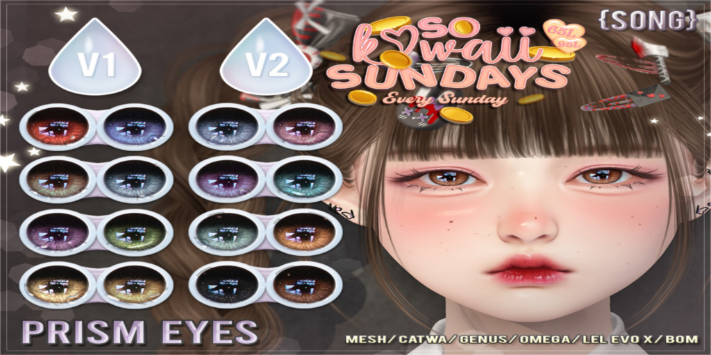 Prism Eyes - BOM/Catwa/EvoX/Genus/Mesh/Omega	&lt;a href=&quot;http://maps.secondlife.com/secondlife/Meringue/61/83/1064&quot;&gt;Teleport&lt;/a&gt;