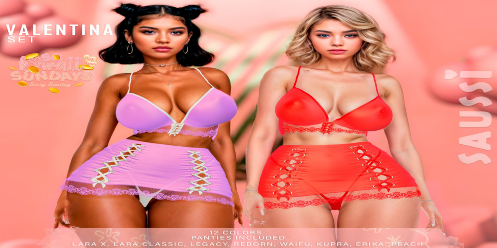 Valentina Set - Erika/Inithium/Legacy/Maitreya/Reborn/+mods	&lt;a href=&quot;http://maps.secondlife.com/secondlife/Griffindor/162/240/2002&quot;&gt;Teleport&lt;/a&gt;