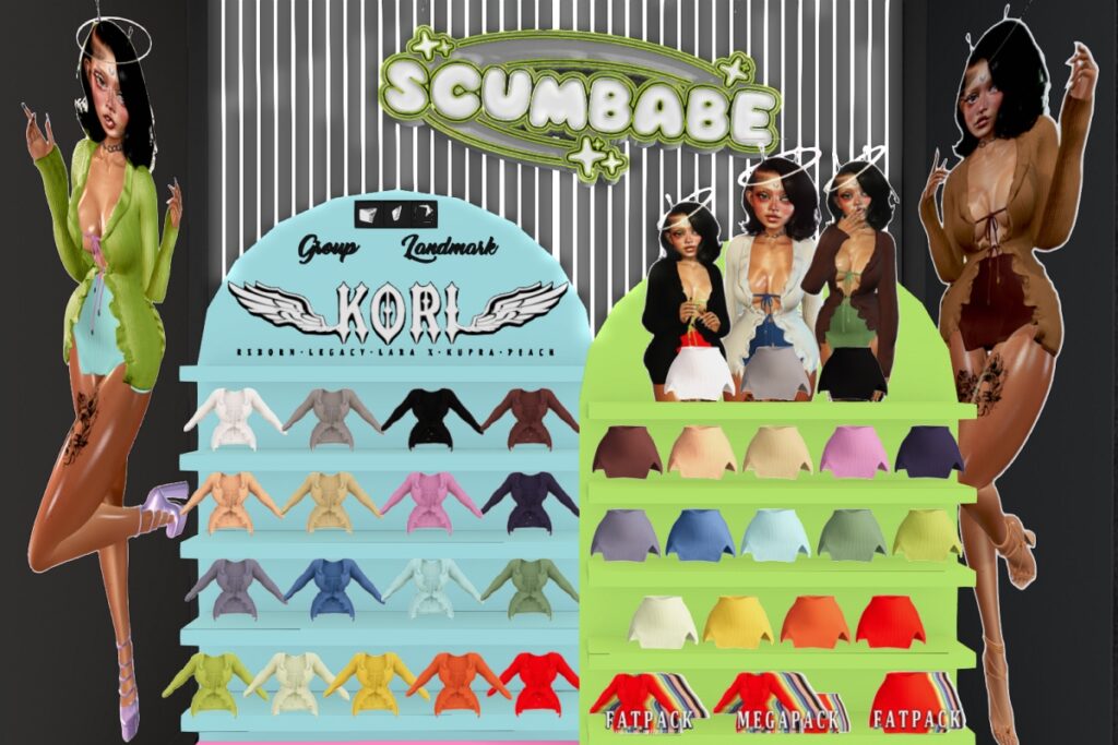 Kori Top &amp; Skirt - Inithium/Legacy/MaitreyaX/Peach/Reborn, L$199-L$279 each/L$999-L$1559 each FP/L$2559 MP