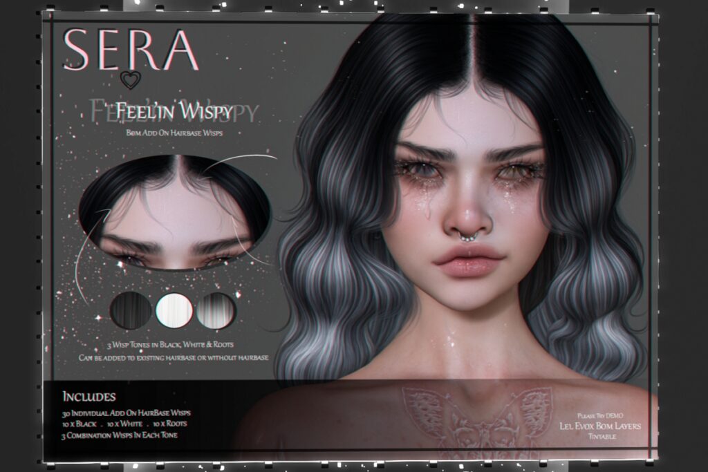 Feelin Wispy Hairbase Addons - EvoX, L$399