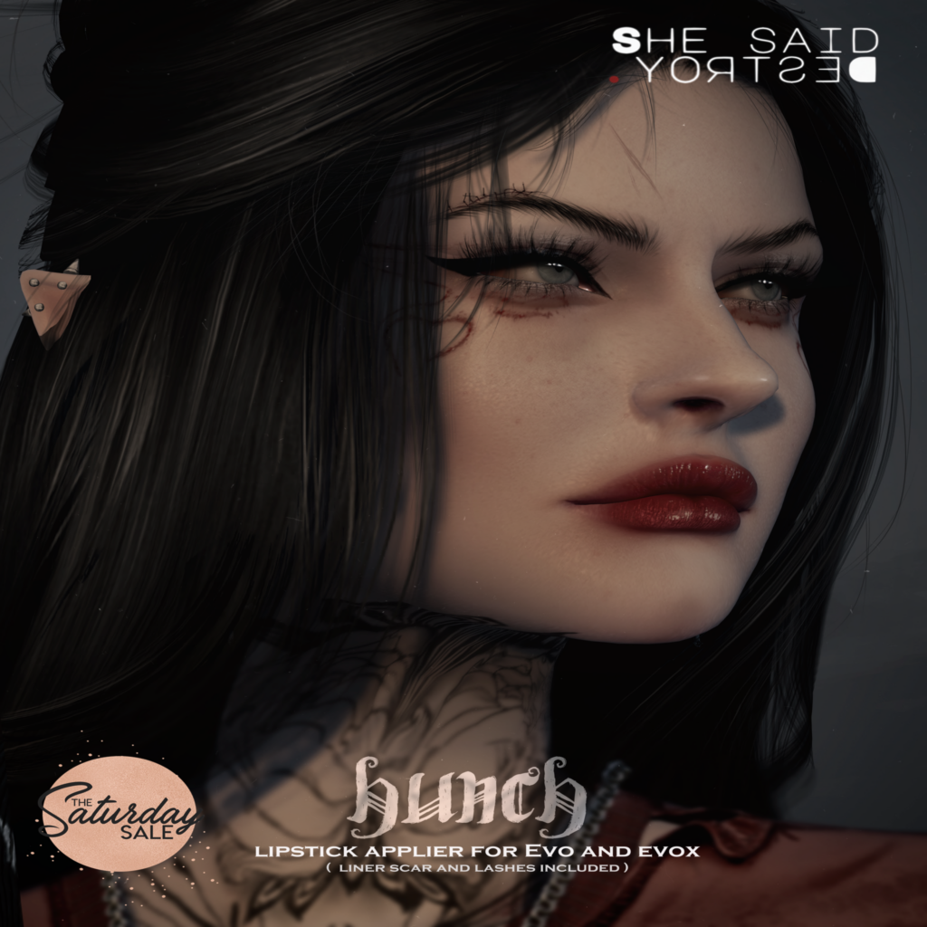 Hunch Lipstick - Evo/EvoX	&lt;a href=&quot;http://maps.secondlife.com/secondlife/Shadows/159/175/25&quot;&gt;Teleport&lt;/a&gt;