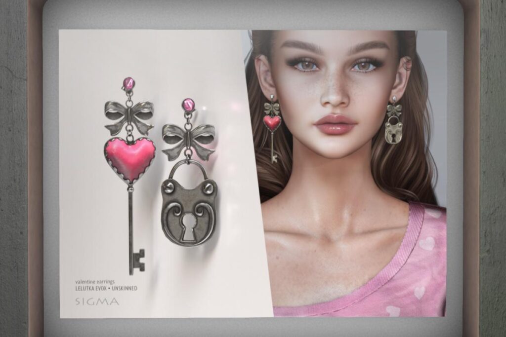 Valentine Earrings - EvoX, L$320