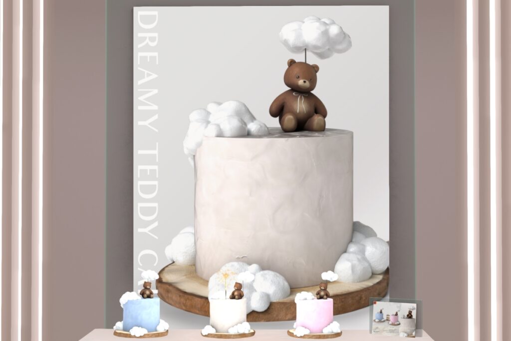 Dreamy Teddy Cake, L$399 each/L$799 FP