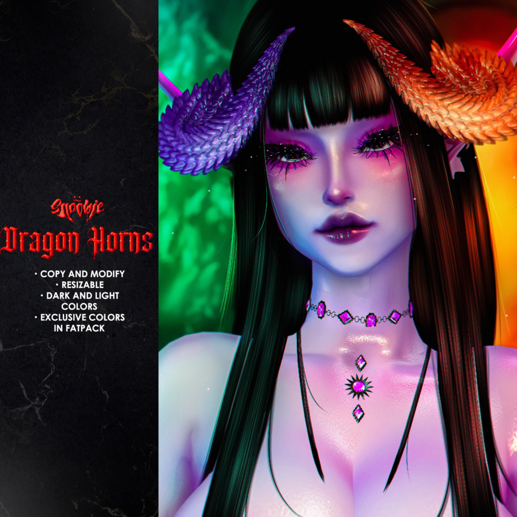 Dragon Horns	&lt;a href=&quot;http://maps.secondlife.com/secondlife/Cookies/217/189/2222&quot;&gt;Teleport&lt;/a&gt;