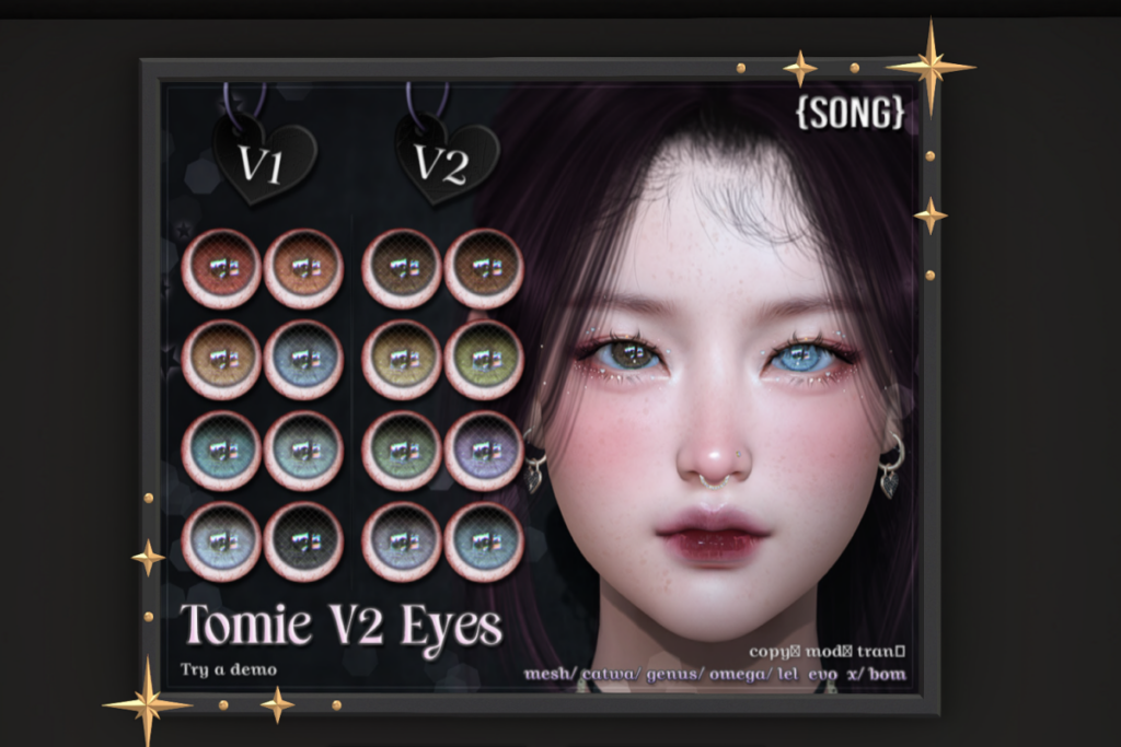 Tomie Eyes - Bom/Catwa/Evo X/Genus/Omega/Mesh, L$550 each/L$1100 FP