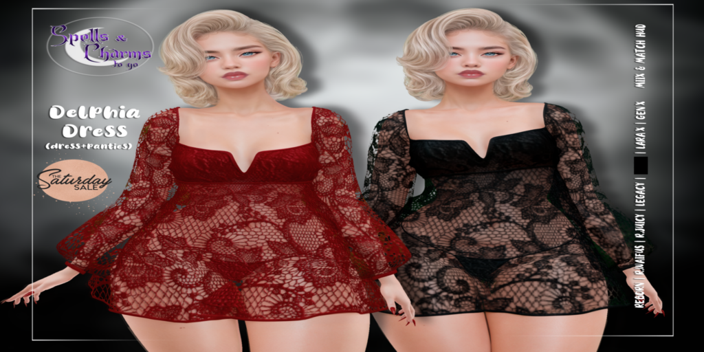 Delphia Dress - GenX/Legacy/MaitreyaX/Reborn/+mods	&lt;a href=&quot;http://maps.secondlife.com/secondlife/Starfall/49/26/2501&quot;&gt;Teleport&lt;/a&gt;