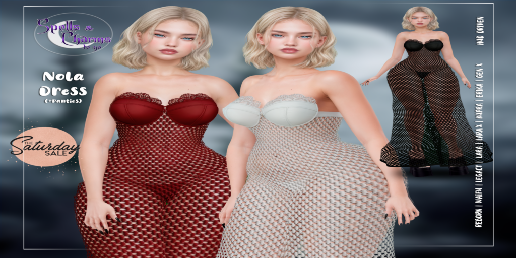 Nola Dress - Erika/GenX/Inithium/Legacy/Maitreya/Reborn/+mods	&lt;a href=&quot;http://maps.secondlife.com/secondlife/Starfall/49/26/2501&quot;&gt;Teleport&lt;/a&gt;