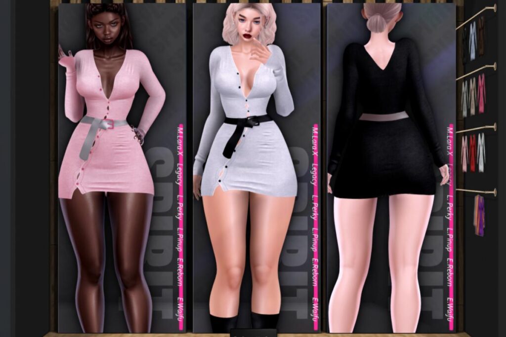 Macka Dress - Legacy/Maitreya/Reborn/+mods, L$249 each/L$999 FP