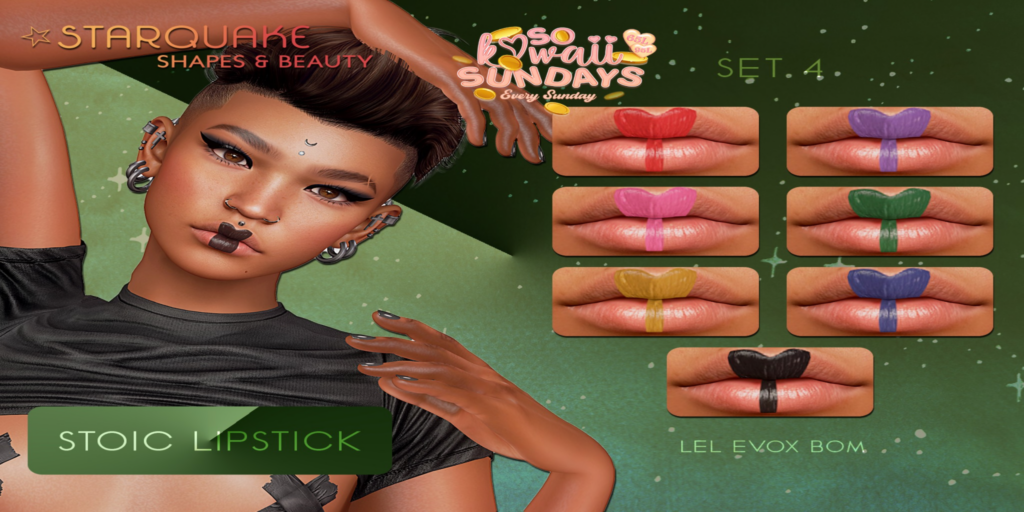 Stoic Lipstick - EvoX	&lt;a href=&quot;http://maps.secondlife.com/secondlife/Burning%20Desire%20Island/41/233/501&quot;&gt;Teleport&lt;/a&gt;