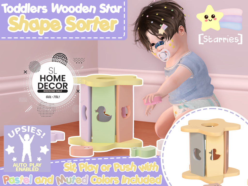 Toddlers Wooden Star Shape Sorter