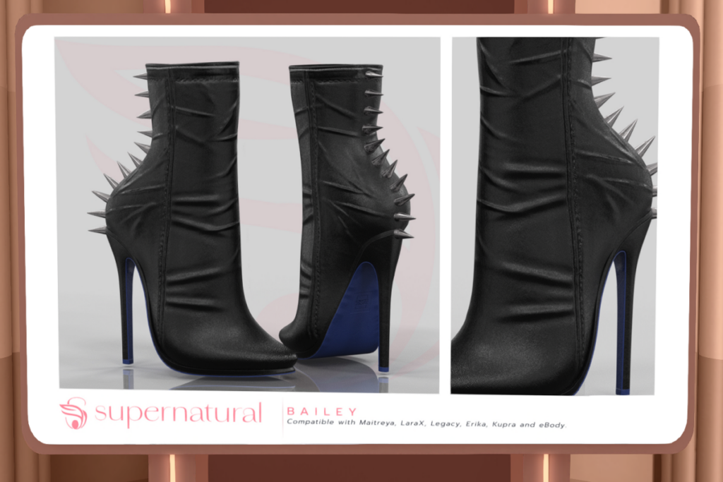 Bailey Boots - Erika/Inithium/Legacy/Maitreya/Reborn/+mods, L$488