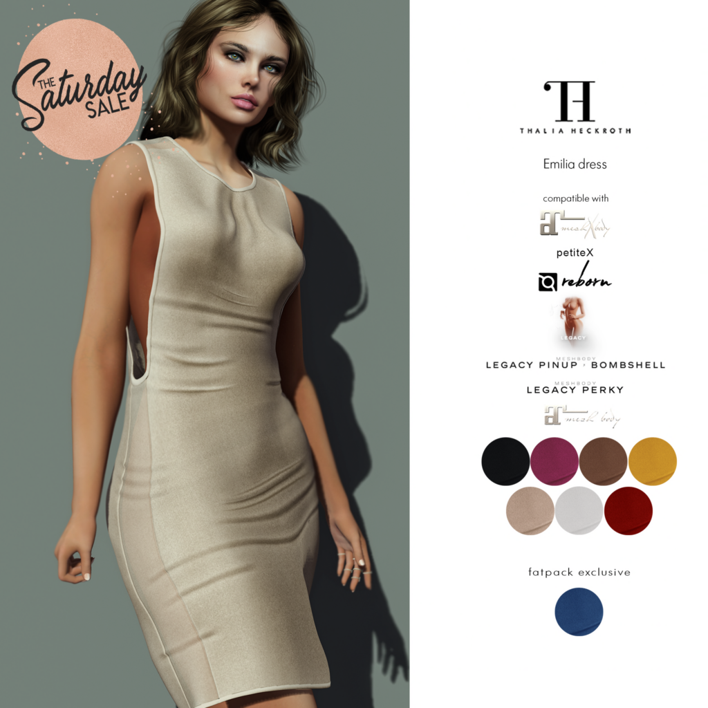 Emilia Dress - Legacy/Maitreya/Reborn/+mods	&lt;a href=&quot;http://maps.secondlife.com/secondlife/Fingal/128/84/23&quot;&gt;Teleport&lt;/a&gt;