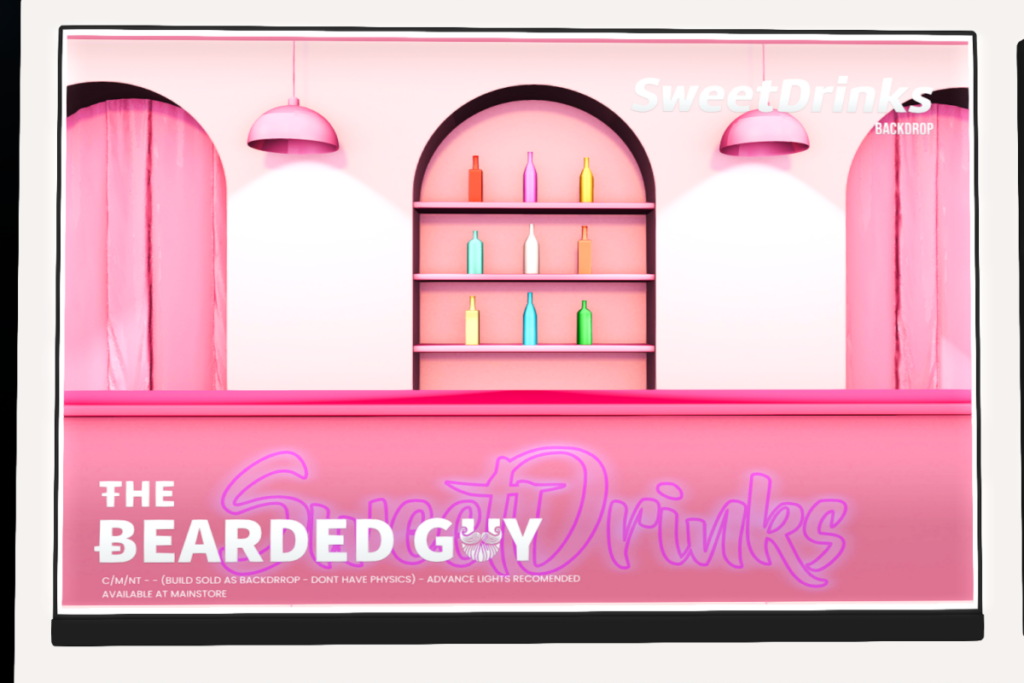 Sweet Drinks Backdrop, L$99