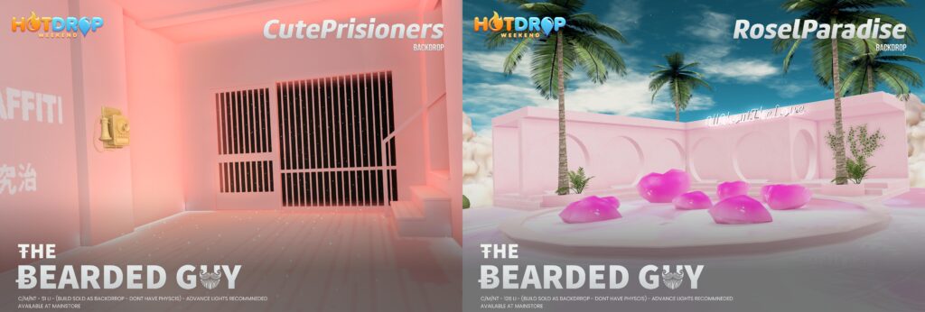 Cute Prisoners and Rosel Paradise Backdrops