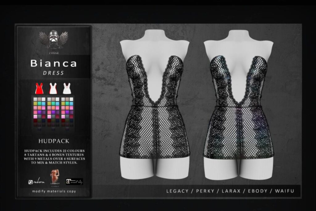 Bianca Dress - Legacy/MaitreyaX/Reborn/+mods, L$249 each/L$1200 FP