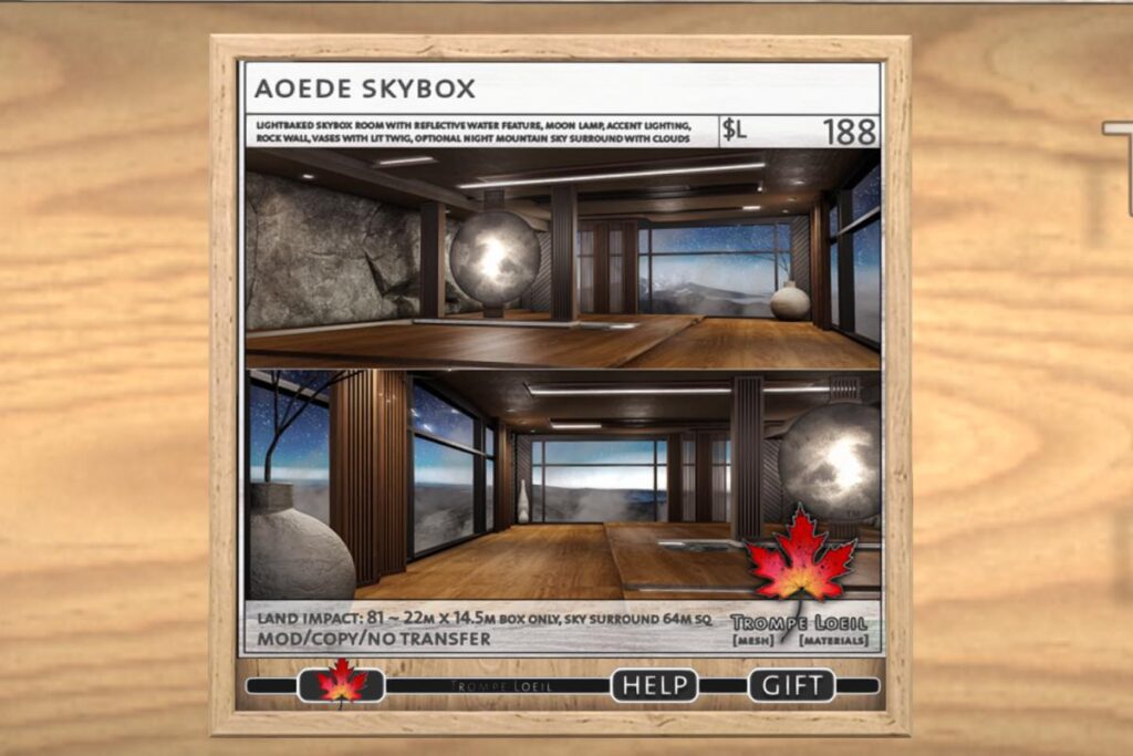 Aoede Skybox, L$188