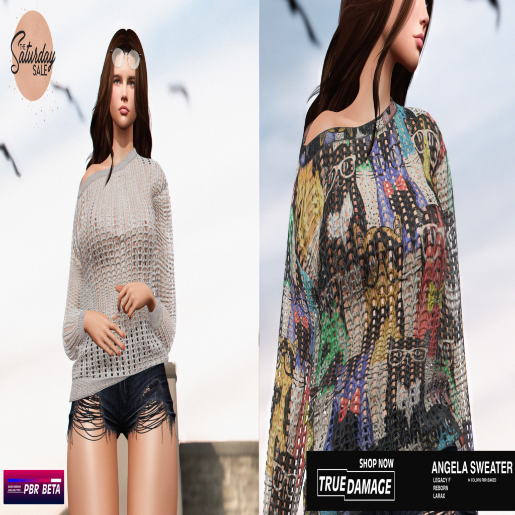 Angela Sweater - Legacy/MaitreyaX/Reborn	&lt;a href=&quot;http://maps.secondlife.com/secondlife/True%20Damage/94/99/1999&quot;&gt;Teleport&lt;/a&gt;