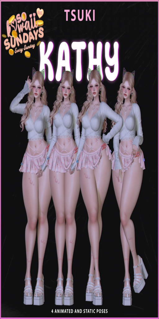 Kathy Poses	&lt;a href=&quot;https://maps.secondlife.com/secondlife/Dream%20Lake/120/142/26&quot;&gt;Teleport&lt;/a&gt;