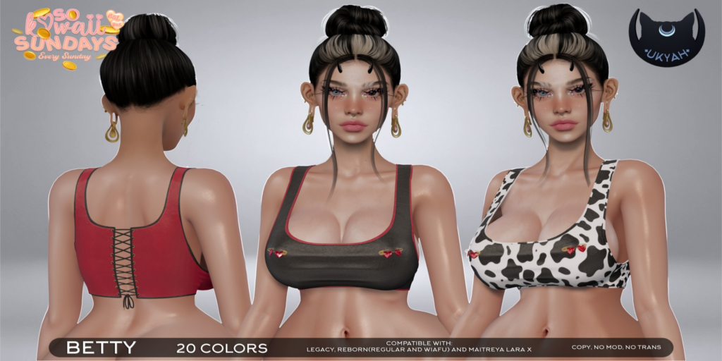 Betty Top - Legacy/MaitreyaX/Reborn/+mods	&lt;a href=&quot;http://maps.secondlife.com/secondlife/Magic%20Sky/194/94/2022&quot;&gt;Teleport&lt;/a&gt;