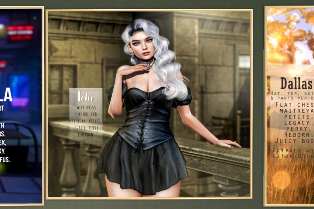 Ichi Dress - Legacy/Maitreya/Reborn/+mods, L$50-L$222 each