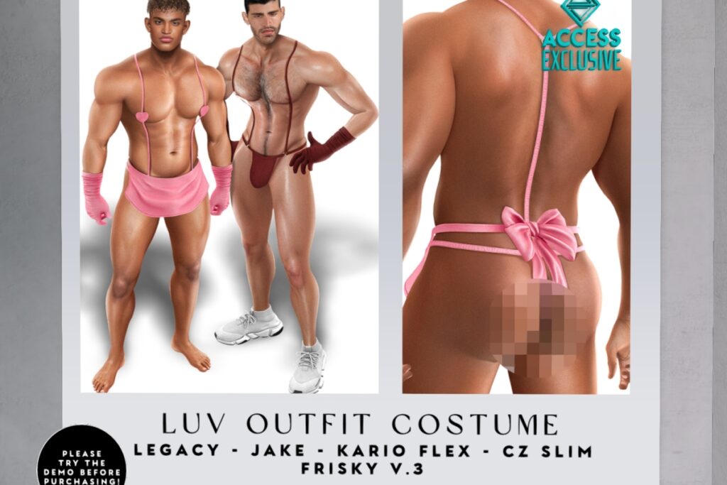 Luv Outfit Costume - CZ Slim/Jake/Kario Flex/Legacy/+mods, L$430