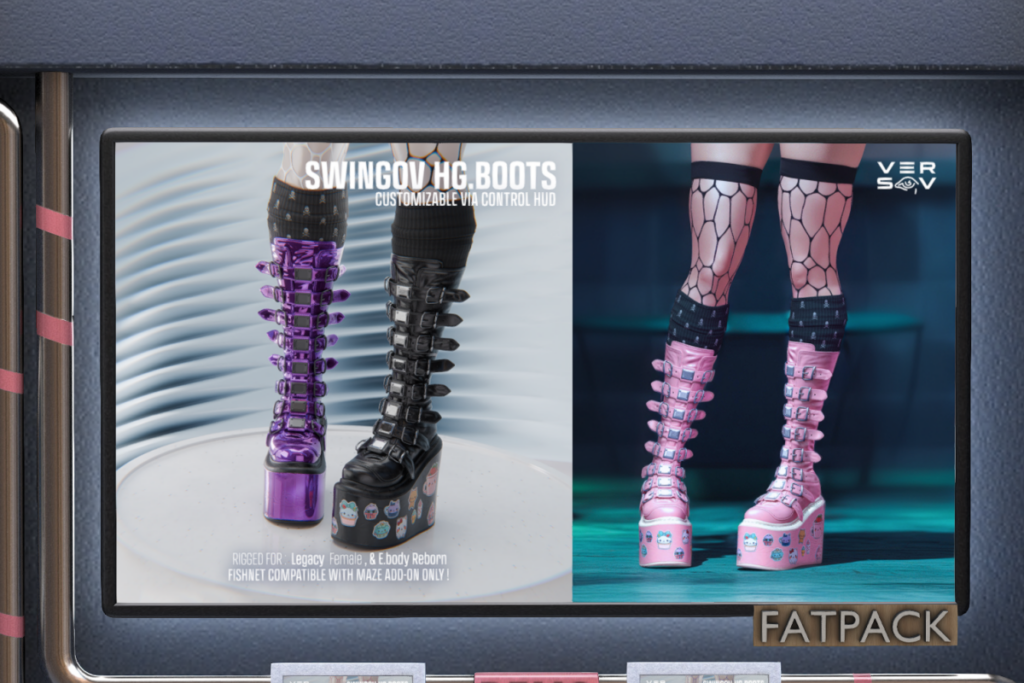 Swingov HG Boots - Legacy/Reborn, L$349 each/L$1399 FP