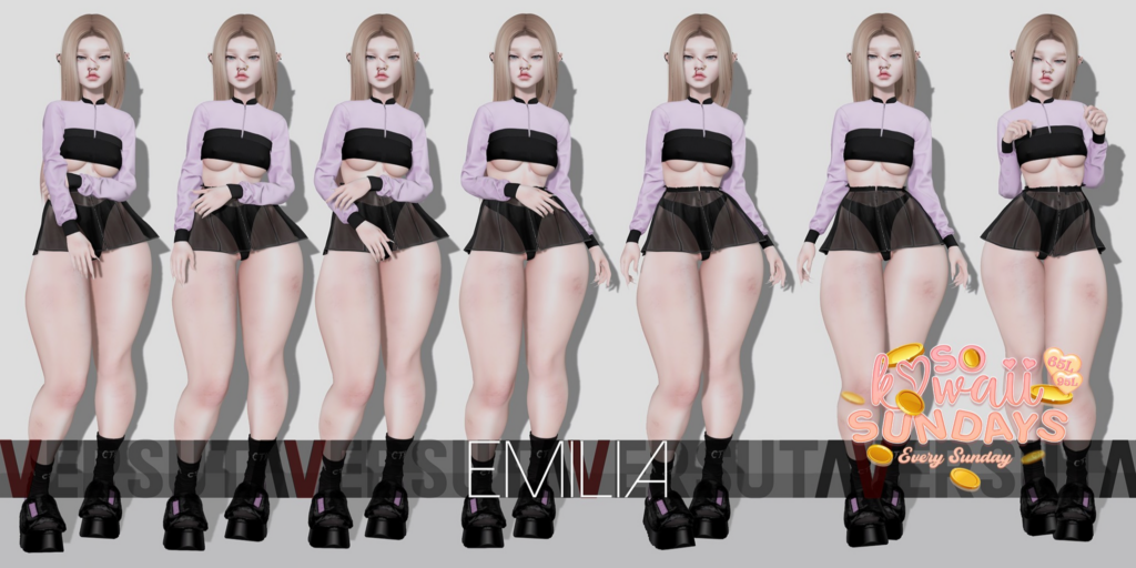 Emilia Poses	&lt;a href=&quot;http://maps.secondlife.com/secondlife/Chill%20Thrill/124/157/20&quot;&gt;Teleport&lt;/a&gt;