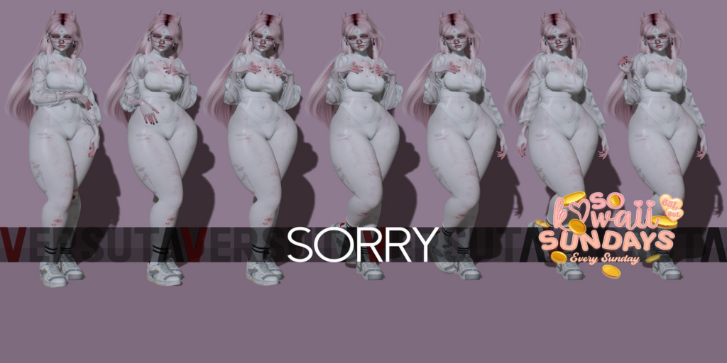 Sorry Poses	&lt;a href=&quot;http://maps.secondlife.com/secondlife/Chill%20Thrill/124/157/20&quot;&gt;Teleport&lt;/a&gt;