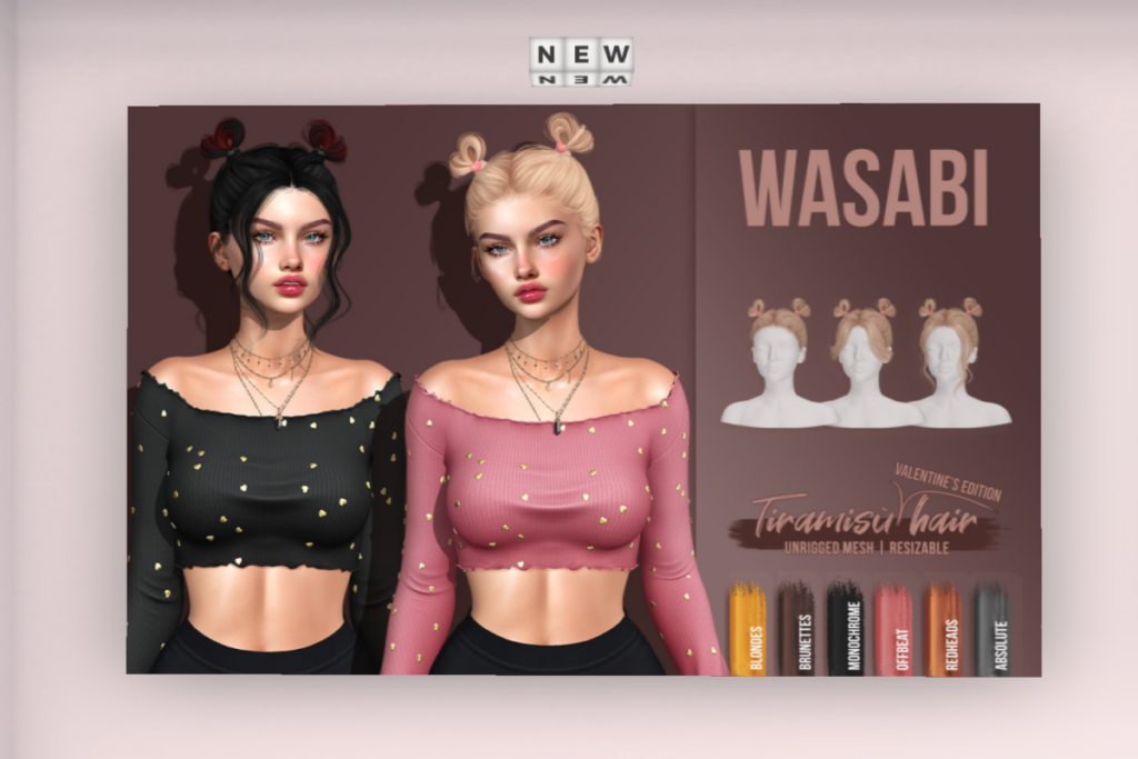 Tiramisu Hair	&lt;a href=&quot;http://maps.secondlife.com/secondlife/Coraline/132/175/55&quot; target=&quot;_blank&quot;&gt;Teleport&lt;/a&gt;