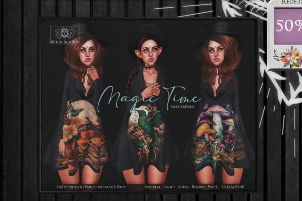 Magic Time Sweater Dress - GenX/Inithium/Legacy/Maitreya/Reborn/+mods,L$200