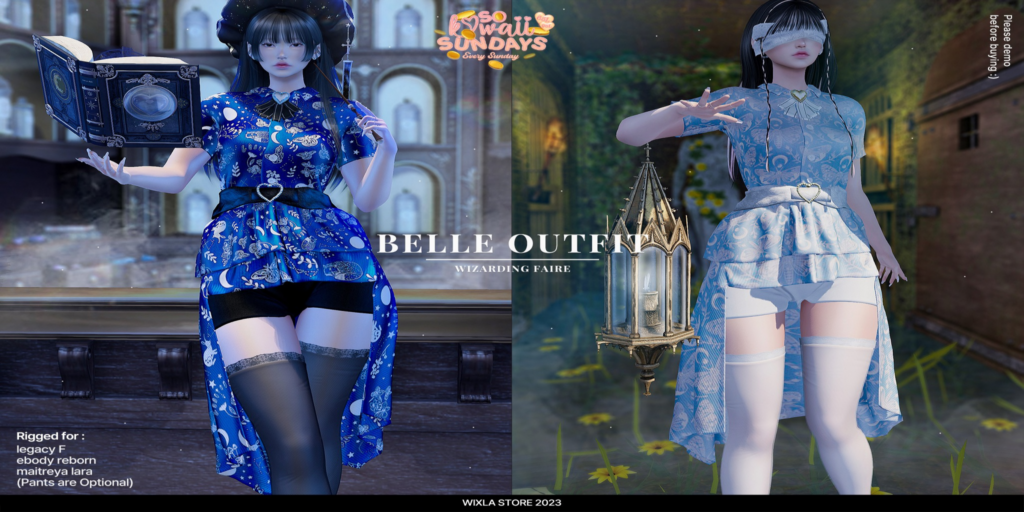 Belle Outfit - Legacy/Maitreya/Reborn	&lt;a href=&quot;http://maps.secondlife.com/secondlife/Baboo/173/159/1301&quot;&gt;Teleport&lt;/a&gt;