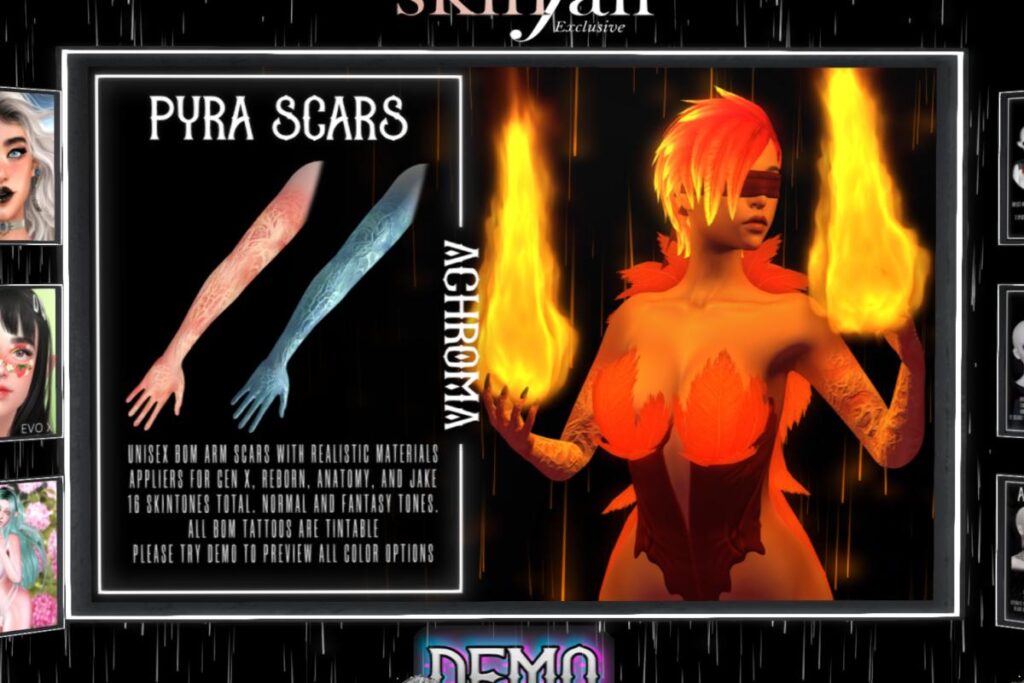 Pyra Scars - Anatomy/BOM/GenX/Jake/Reborn, L$375