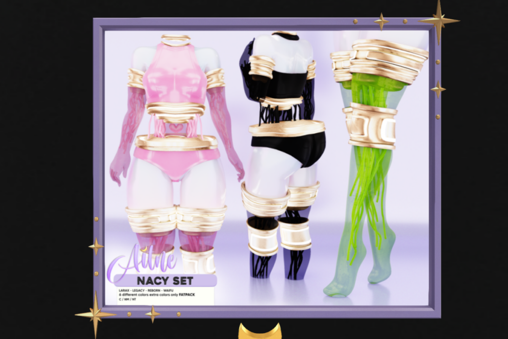 Nacy Set - Legacy/MaitreyaX/Reborn/+mods, L$290-L$450 each/L$1119 FP