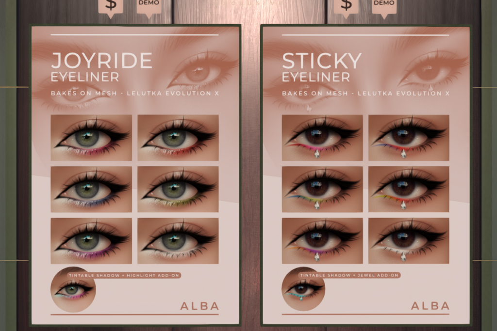 Joyride Eyeliner - Evo X, L$199 | Sticky Eyeliner - Evo X, L$199