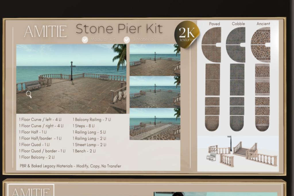 Stone Pier Kit, L$495