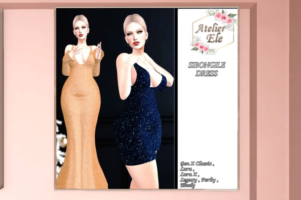 Sibongile Dress - GenX Classic/Legacy/Maitreya/Reborn/+mods, L$299