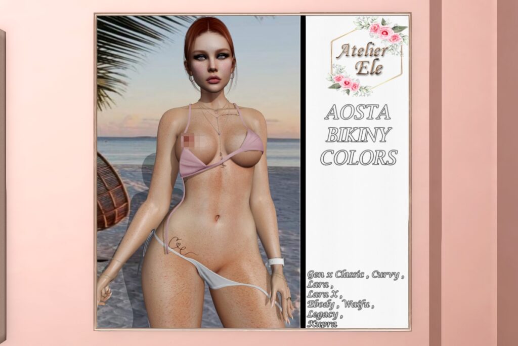 Aosta Bikini - GenX/Inithium/Legacy/Maitreya/Reborn/+mods, L$199