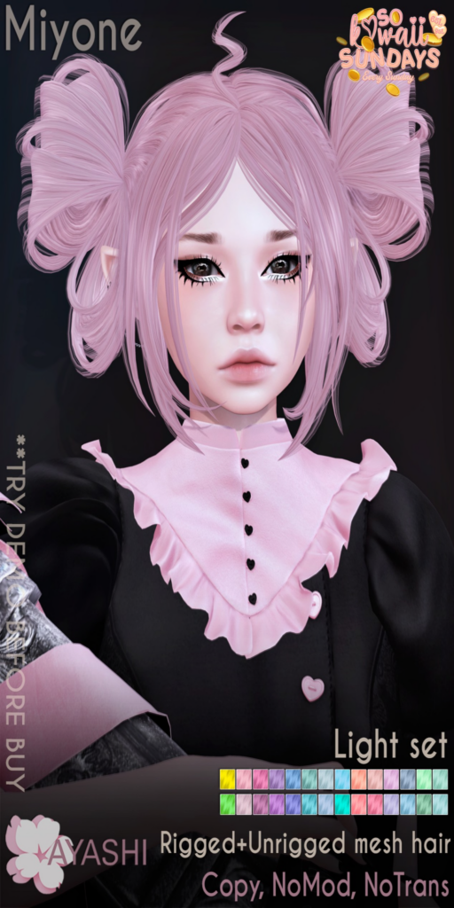 Miyone Hairstyle	&lt;a href=&quot;http://maps.secondlife.com/secondlife/MagnetiS/191/128/10&quot;&gt;Teleport&lt;/a&gt;