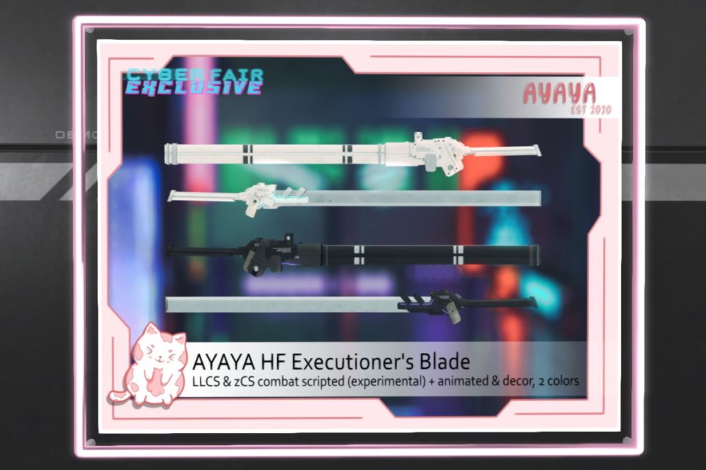 Executioner&#039;s Blade, L$275 each/L$349 FP