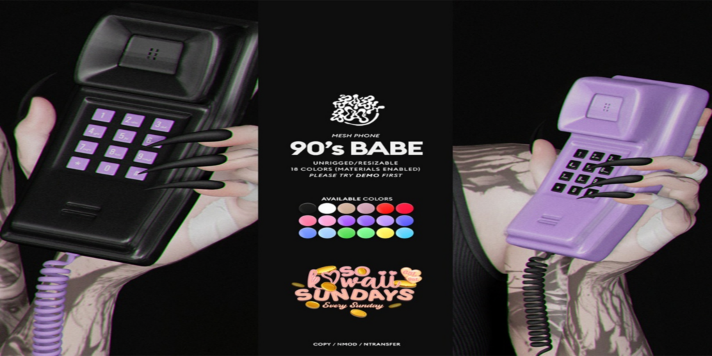 90s Babe Holdable	&lt;a href=&quot;http://maps.secondlife.com/secondlife/Cult%20Grounds/28/53/1021&quot;&gt;Teleport&lt;/a&gt;