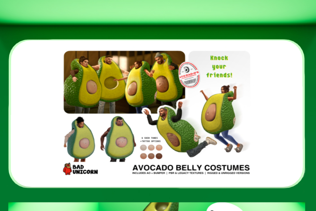 Avocado Belly Costume, L$399