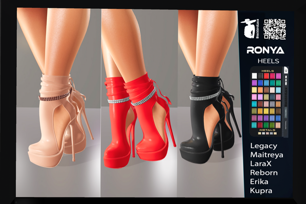 Ronya Heels - Erika/Inithium/Legacy/Maitreya/Reborn/+mods, L$99