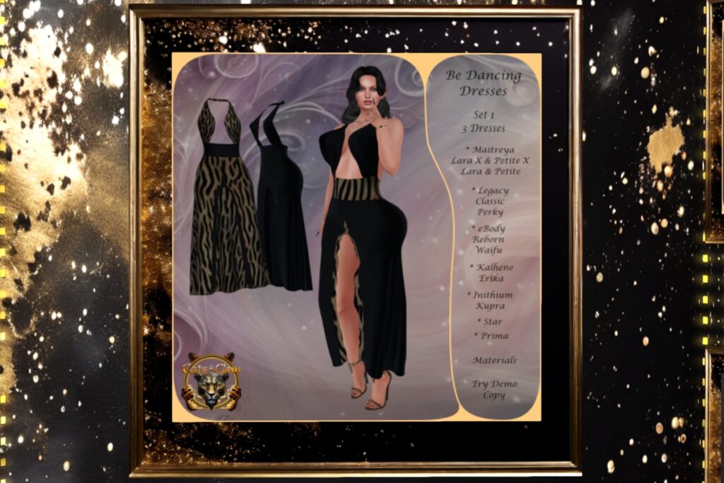 Be Dancing Dresses - Erika/Inithium/Legacy/Maitreya/Prima/Reborn/Star/+mods, L$249 FP