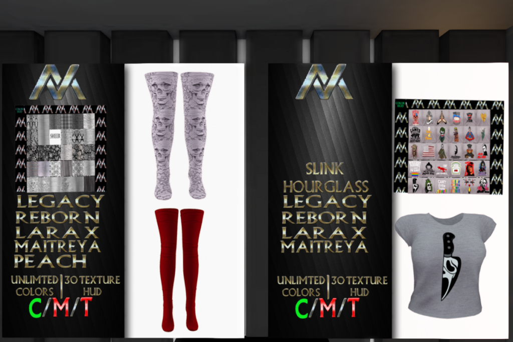 Cali Socks - Legacy/Maitreya/Peach/Reborn/+mods, L$1000 | Vi Top -Legacy/Maitreya/Reborn/Slink/+mods, L$500