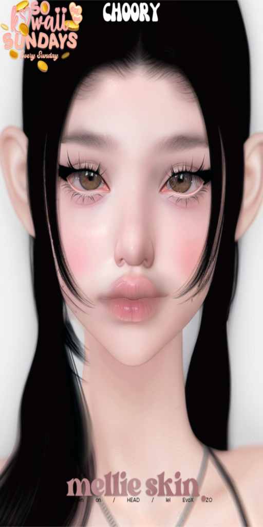 Mellie Skin - EvoX	&lt;a href=&quot;http://maps.secondlife.com/secondlife/Infinite%20Love/244/13/22&quot;&gt;Teleport&lt;/a&gt;