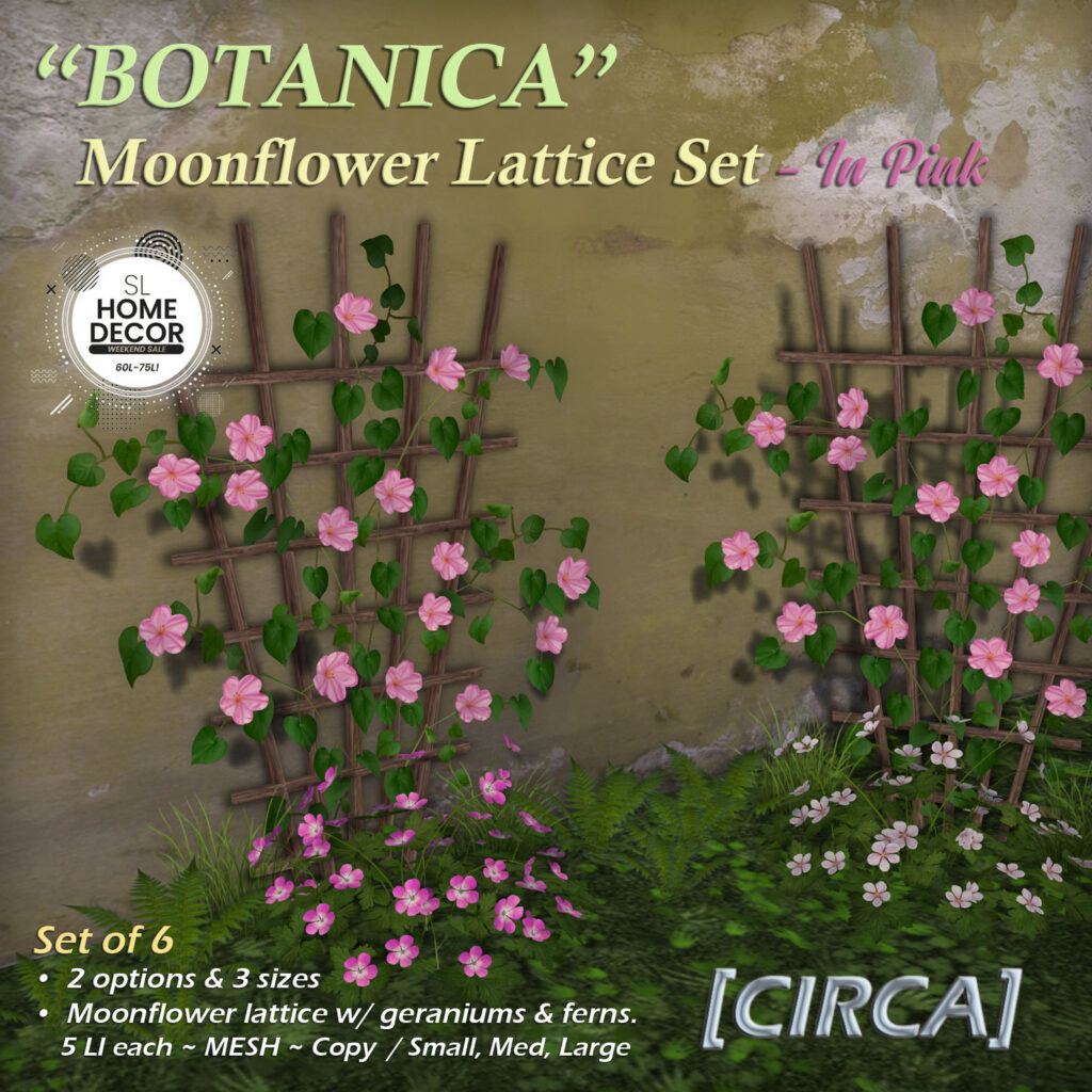 Botanica Moonflower Lattice Set