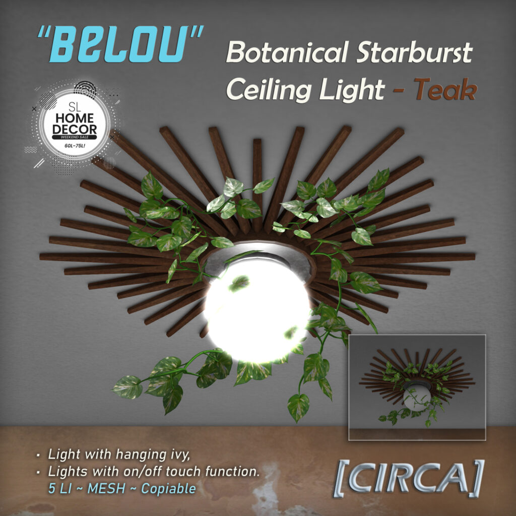 Belou Botanical Starburst Ceiling Light