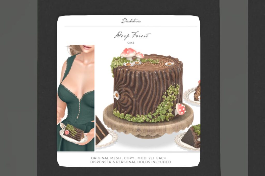 Deep Forest Cake, L$188 each